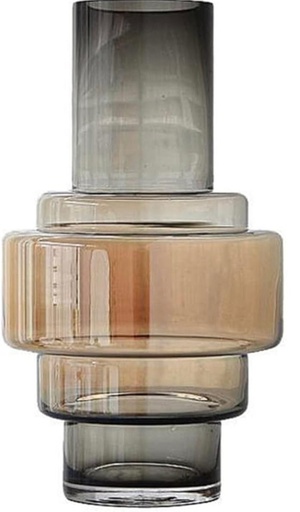 Vase verre totem degrade coul 