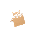 20 marque places bapteme kraft 8x12