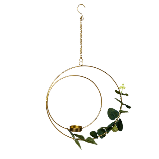 Suspension bougeoir eucalyptus sur