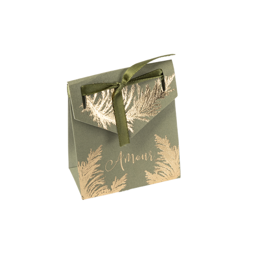 10 contenants pampa kaki et dorure