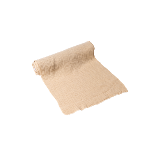 Chemin de table gaze de coton couleur lin 30cmx3m