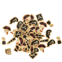 100 confettis pirate papier 6 modèles assortis de 1,5 à 3cm