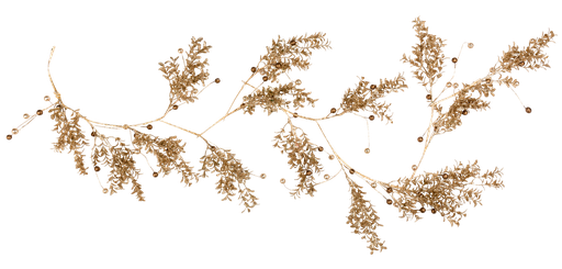 Guirlande etincelante paillettes ch ampagne et chocolat 1.50m