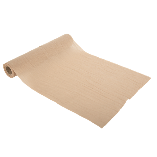 Chemin de table mousseline noisette 28cmx5m
