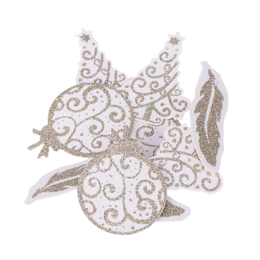 80 confettis noel elegant dore 3.5 cm