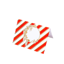 8 marque places tradi rouge blanc o r 8x6cm