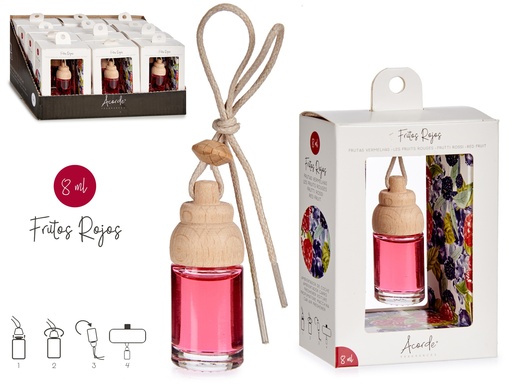 Desodorisant voiture 8ml fruits rouges