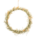 Couronne de gypsophile et pampa sec hés a suspendre