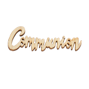 12 deco en bois communion 5x2cm