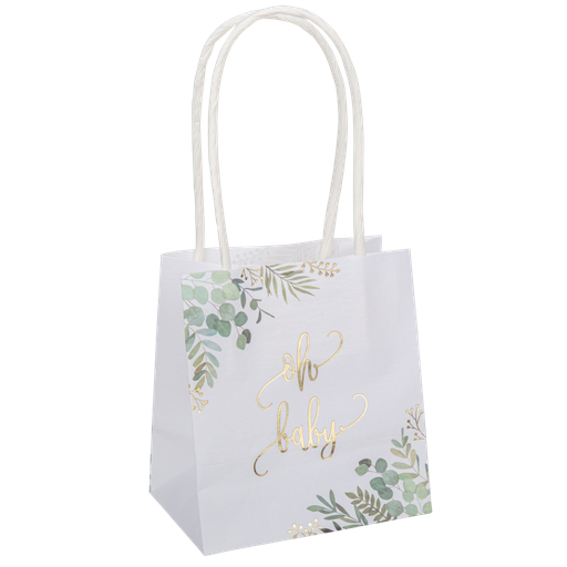 6 sacs oh baby vegetal et or 11x10x 7cm