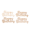 4 deco happy birthday en bois 6x3x0.3cm