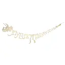 Guirlande joyeux anniversaire dinosaure en bois 2m