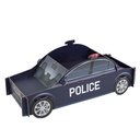 Présentoir voiture de police carton marine 55x22x22cm