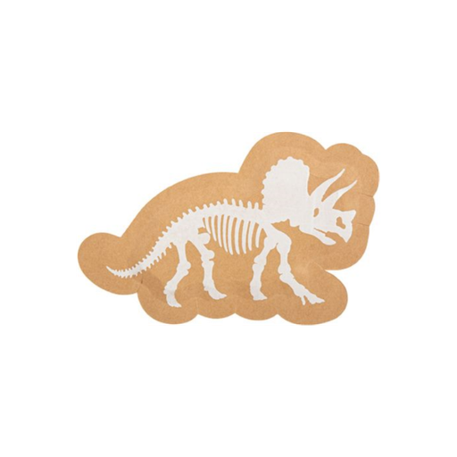 8 ass. dinosaure kraft et blanc 14,5x22cm