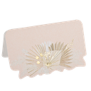 8 marque-places boho blush et or 8x 4,7cm