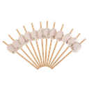 12 pailles boho kraft blush et or 1 9,5cm