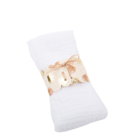 10 ronds de serviette exotique mood sable, camel et or 16 x 4 cm + ruban