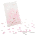 6 sachets de confettis et ils vécur ent heureux… rose gold 12 x 8 cm