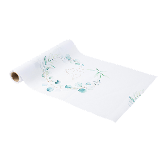 Cdt pour la vie sauge green tissu b lanc et or 28