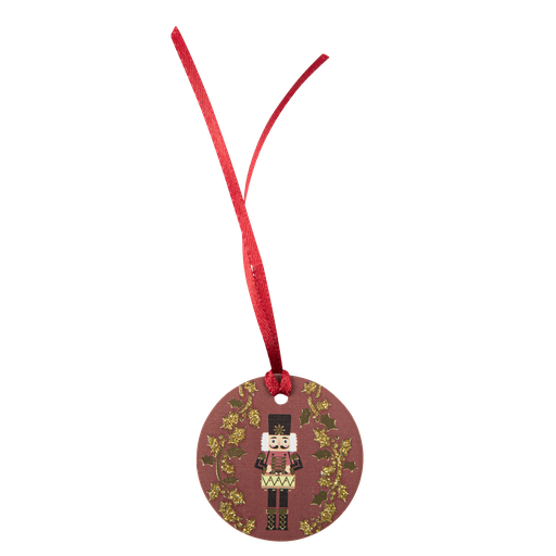 8 étiquettes casse noisette bordeaux, or et paillettes or diam 5cm