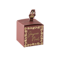 8 contenants joyeux noël casse nois ette bordeaux, or et paillettes or