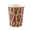 8 gobelets casse-noisette bordeaux, noir et or 255 ml