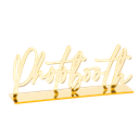 Deco photobooth en plexi or 8 x 19.5 cm sur socle