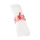 10 ronds de serviette poppy love coquelicot rouge aquarelle 16 x 4 cm et ruban satin rouge