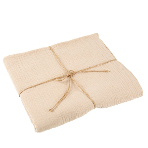 Nappe gaze de coton lin 1.30 x 2.40m lavable a 30 degres