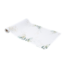 Cdt botanique tissu blanc feuillages et or 28cm x 5m