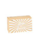 Boite à souvenirs baby nude camel, blanc et or 13,5 x 23 x 13 cm