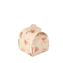 8 contenants liberty vintage papier beige et rose 5x7cm