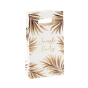 6 sachets à goodies tropicool blanc, camel et or 10 x 18 x 5cm