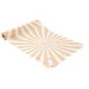 Chemin de table"fille ou garçon" tissu nude camel blanc et or 28cm x 3m