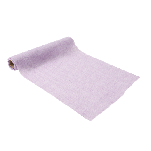 Chemin de table mousseline lilas 28cmx5m