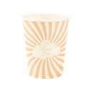 8 gobelet "mon doux bébé" baby nude camel, blanc et or 255 ml