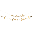 Set de 2 guirlandes mon doux bebe or 2.15 m et 2m