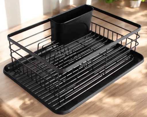 Egouttoir en métal noir 