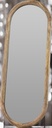 Miroir oval bois 77.5cm