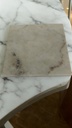 Plateau de marbre sable 20x20x