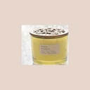 Pot en verre vert anis baked pumpkin de 11 cm avec bougie