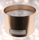 Bougie parfumée pot cuivré bouleau dorée
