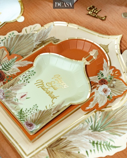 Lot de 10 plats "casablanca" 