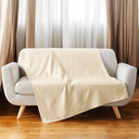 Plaid 220x240 angora  coton cotonnia