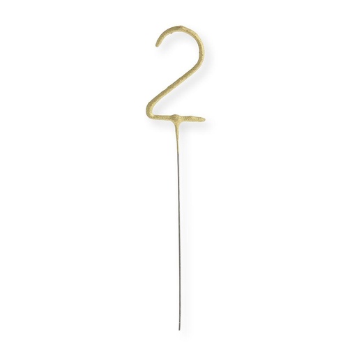 Bougie chiffre scintillante 02