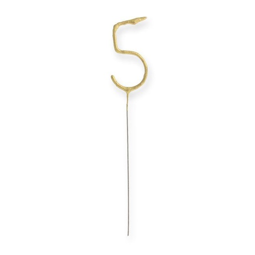 Bougie chiffre scintillante 05