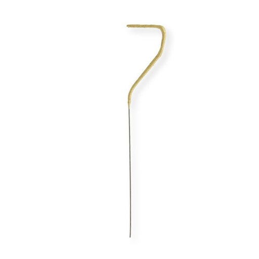 Bougie chiffre scintillante 07