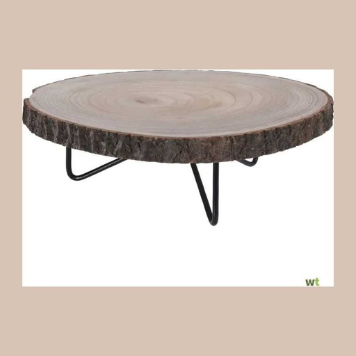 Table bois paulownia rond 40cm