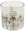 Bougie rose noire flora collection