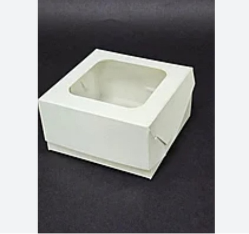 Boite gateaux blc 25x25x12 cm